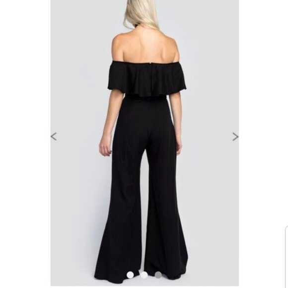 Wildfox Couture Harlow Wide Leg Ruffle Jumpsuit - Picture 3 of 3